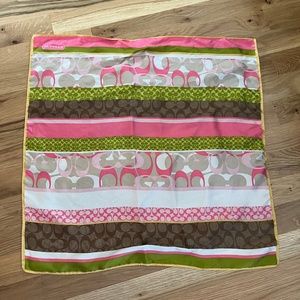 EUC, Coach 21" sq silk scarf
